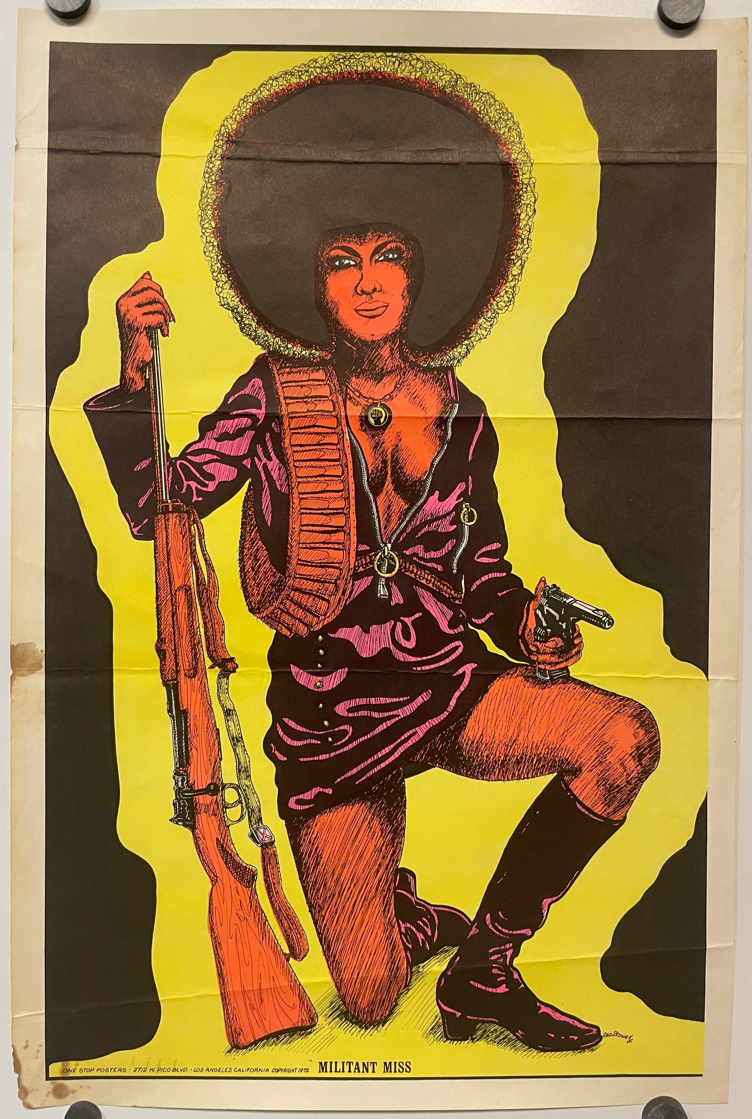 Militant Miss Vintage Countercultural Poster 1972 | Happiest Kid Finds Welcome to HAPPIEST KID FINDS ... Discover Unique Vintage Posters, Design and Art Preservation