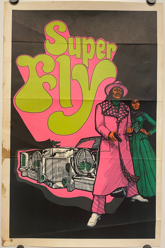 Super Fly, mini vintage commercial film poster, c, 1972