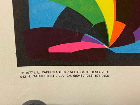 Pin Wheel, vintage psychedelic poster, 1977