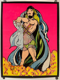 Salome (flocked), vintage blacklight poster, 1975 Welcome to HAPPIEST KID FINDS ... Discover Unique Vintage Posters, Design and Art Preservation