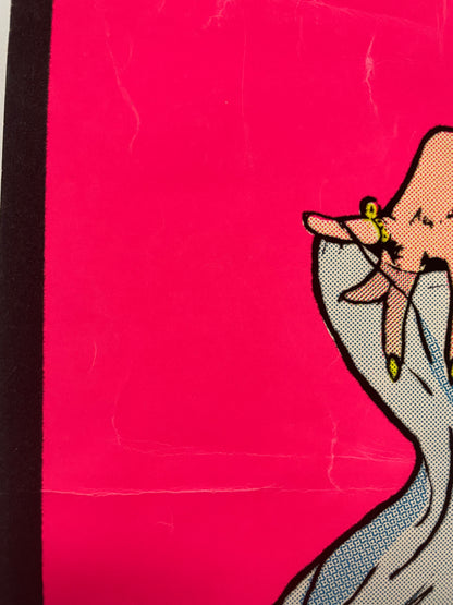 Salome (flocked), vintage blacklight poster, 1975