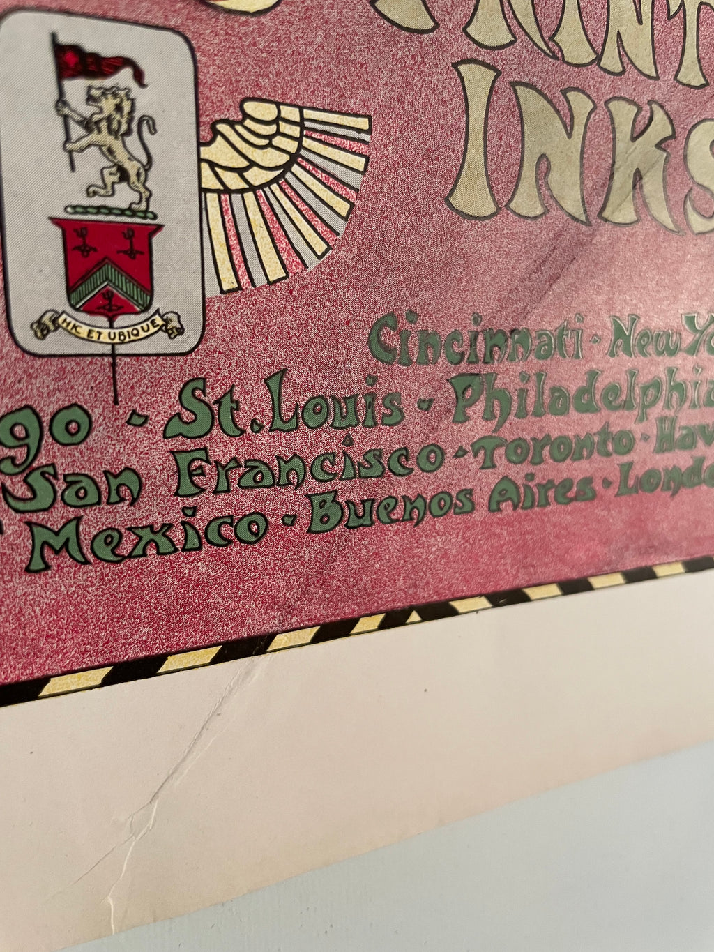 The Ault & Wiborg Co., antique lithographic magazine ad, c.1900s - HAPPIEST KID FINDS - Museum-quality antique and vintage posters, original art, preservation and restoration