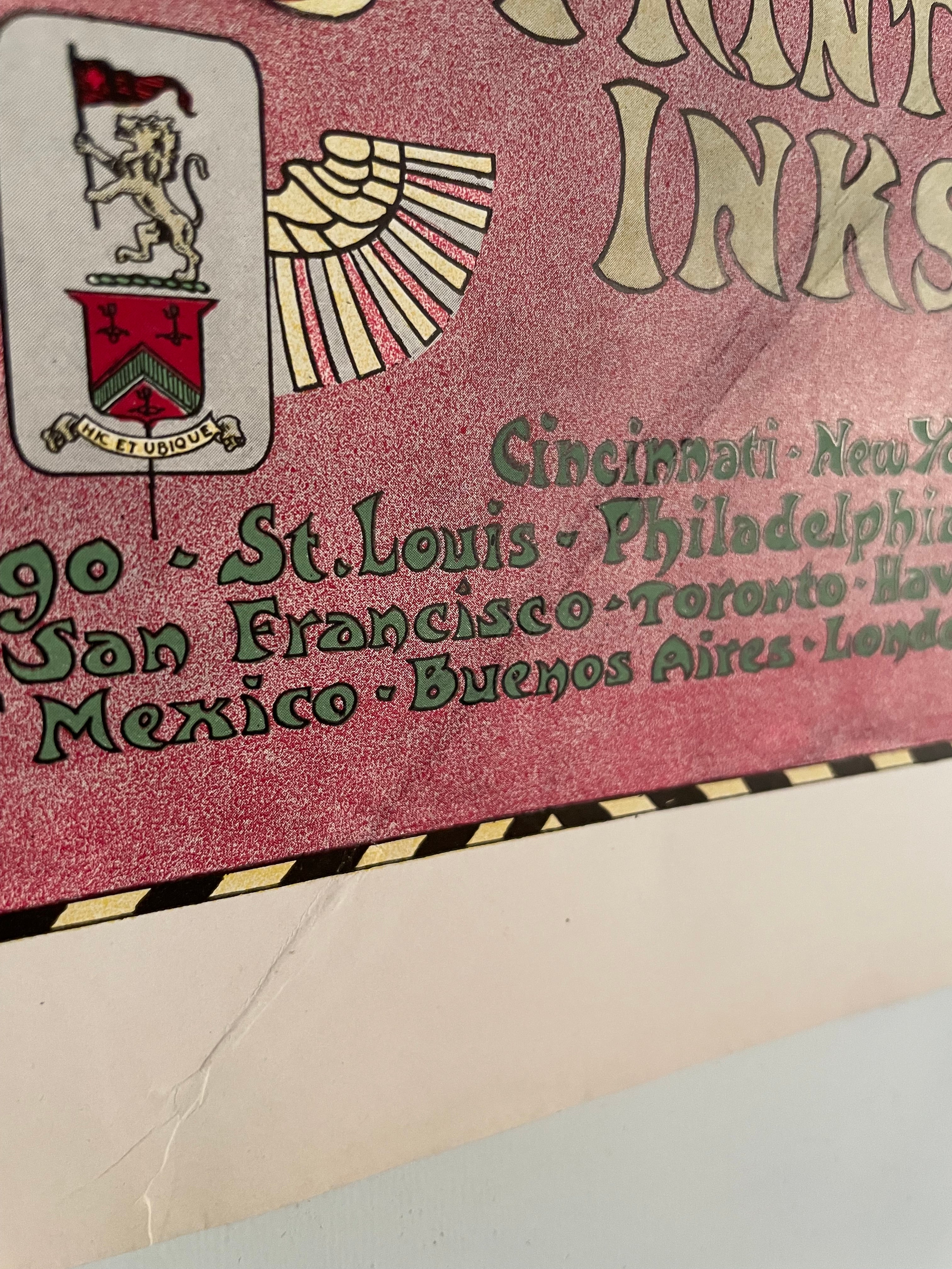 The Ault & Wiborg Co., antique lithographic magazine ad, c.1900s - HAPPIEST KID FINDS - Museum-quality antique and vintage posters, original art, preservation and restoration