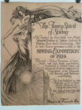 The Faery Spirit of Spring, Spring Exposition of 1924, antique The Oregon Sunday Journal ad - HAPPIEST KID FINDS - Museum-quality antique and vintage posters, original art, preservation and restoration