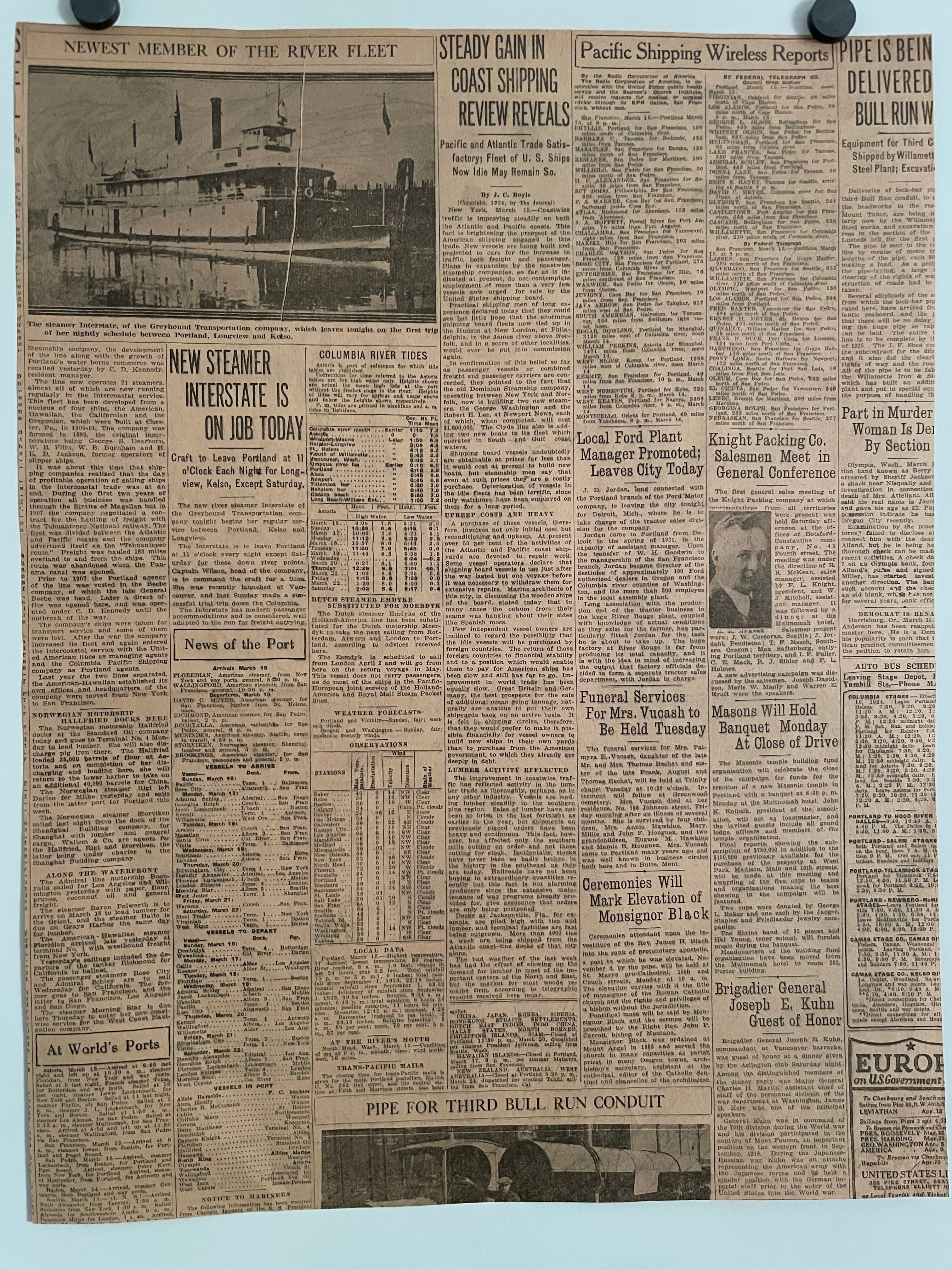 The Faery Spirit of Spring, Spring Exposition of 1924, antique The Oregon Sunday Journal ad - HAPPIEST KID FINDS - Museum-quality antique and vintage posters, original art, preservation and restoration