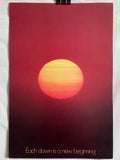Each dawn is a new beginning. Vintage Argus Communications Motivational Poster | Happiest Kid Finds