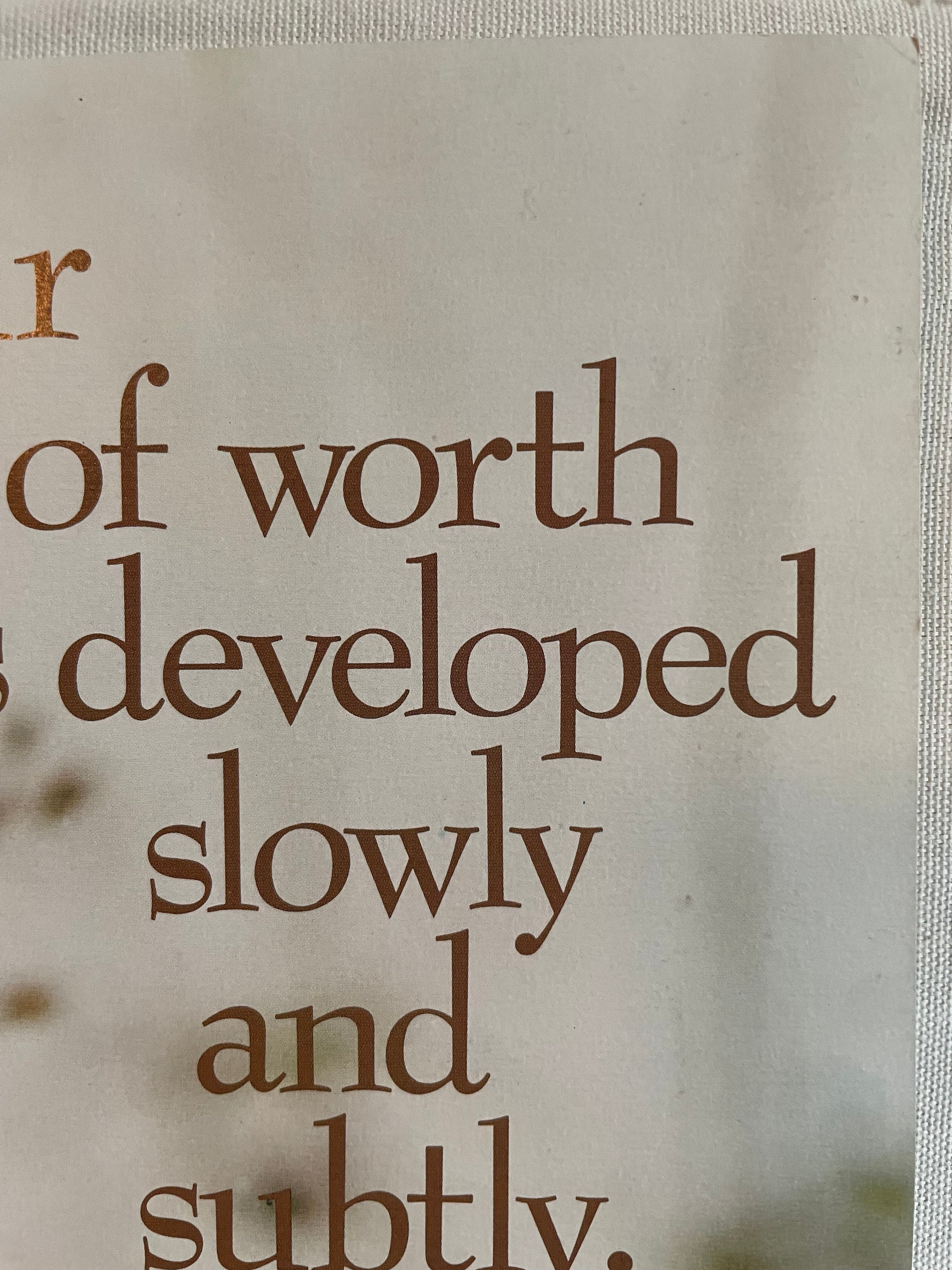 Our sense of worth, Vintage Argus Communications Motivational Poster | Happiest Kid Finds