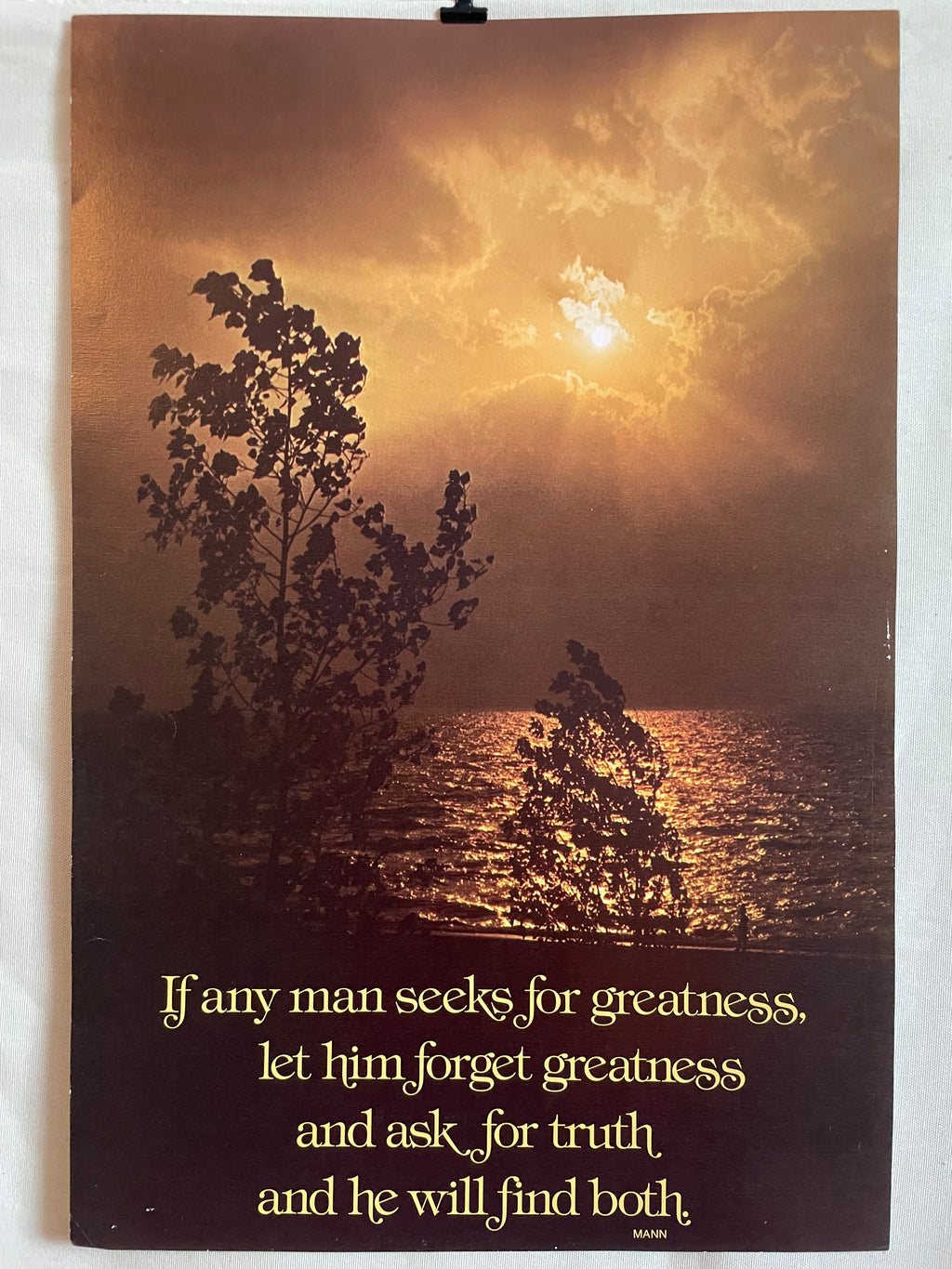 If any man seeks for greatness, vintage ARGUS Communications poster 1974 | Happiest Kid Finds
