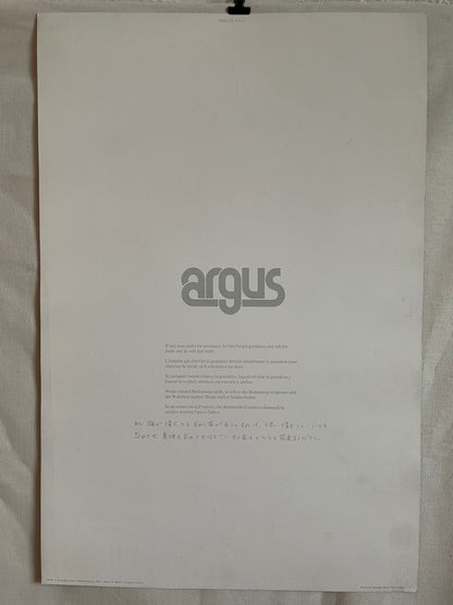 If any man seeks for greatness, vintage ARGUS Communications poster 1974 | Happiest Kid Finds