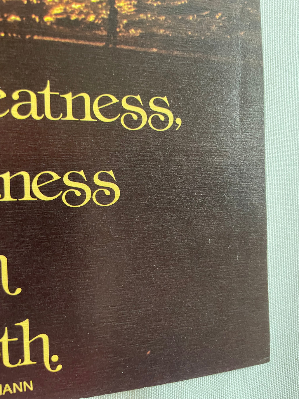 If any man seeks for greatness, vintage ARGUS Communications poster 1974 | Happiest Kid Finds