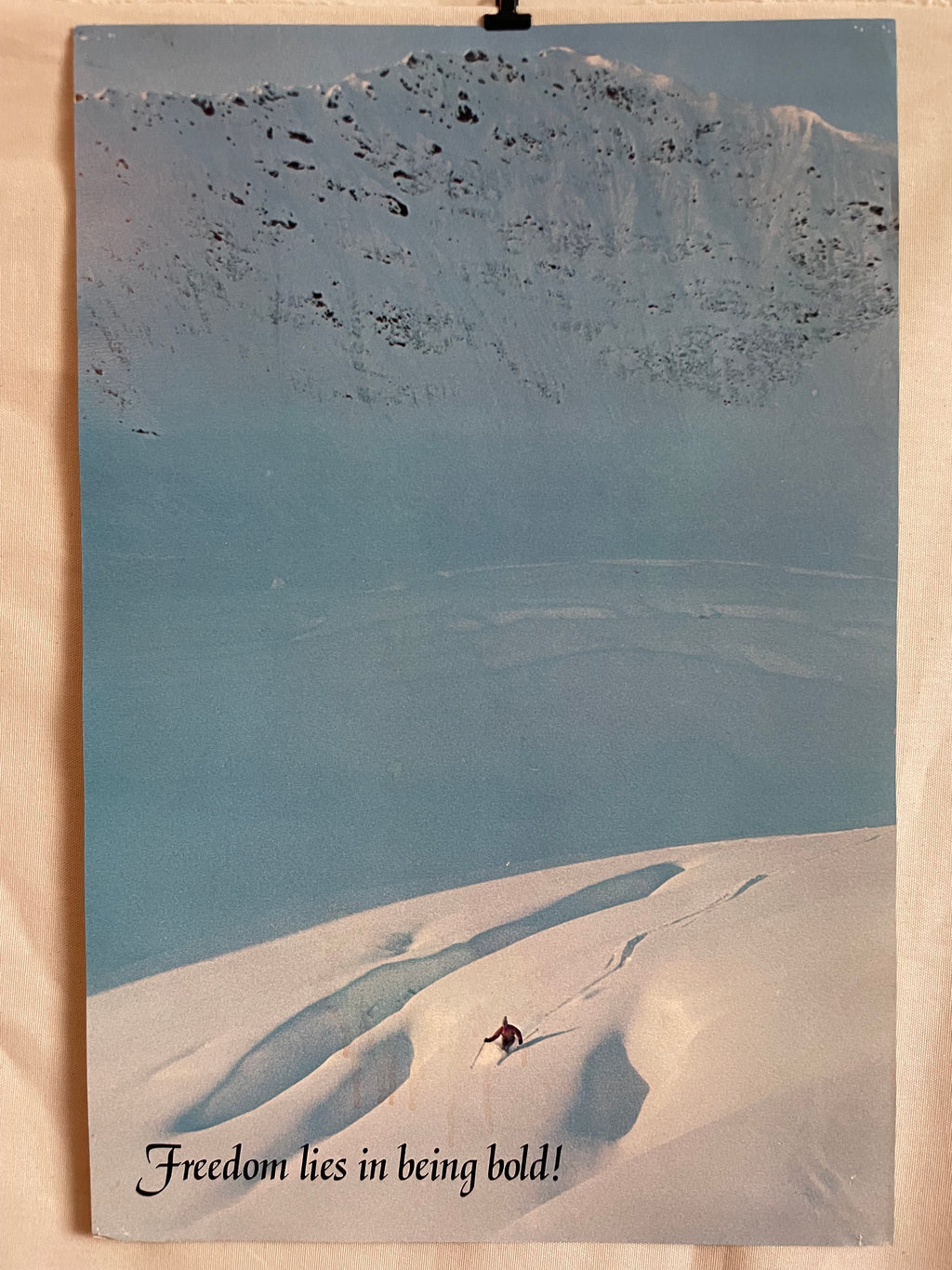 Freedom lies in being bold! Vintage Argus Communications Motivational Poster | Happiest Kid Finds