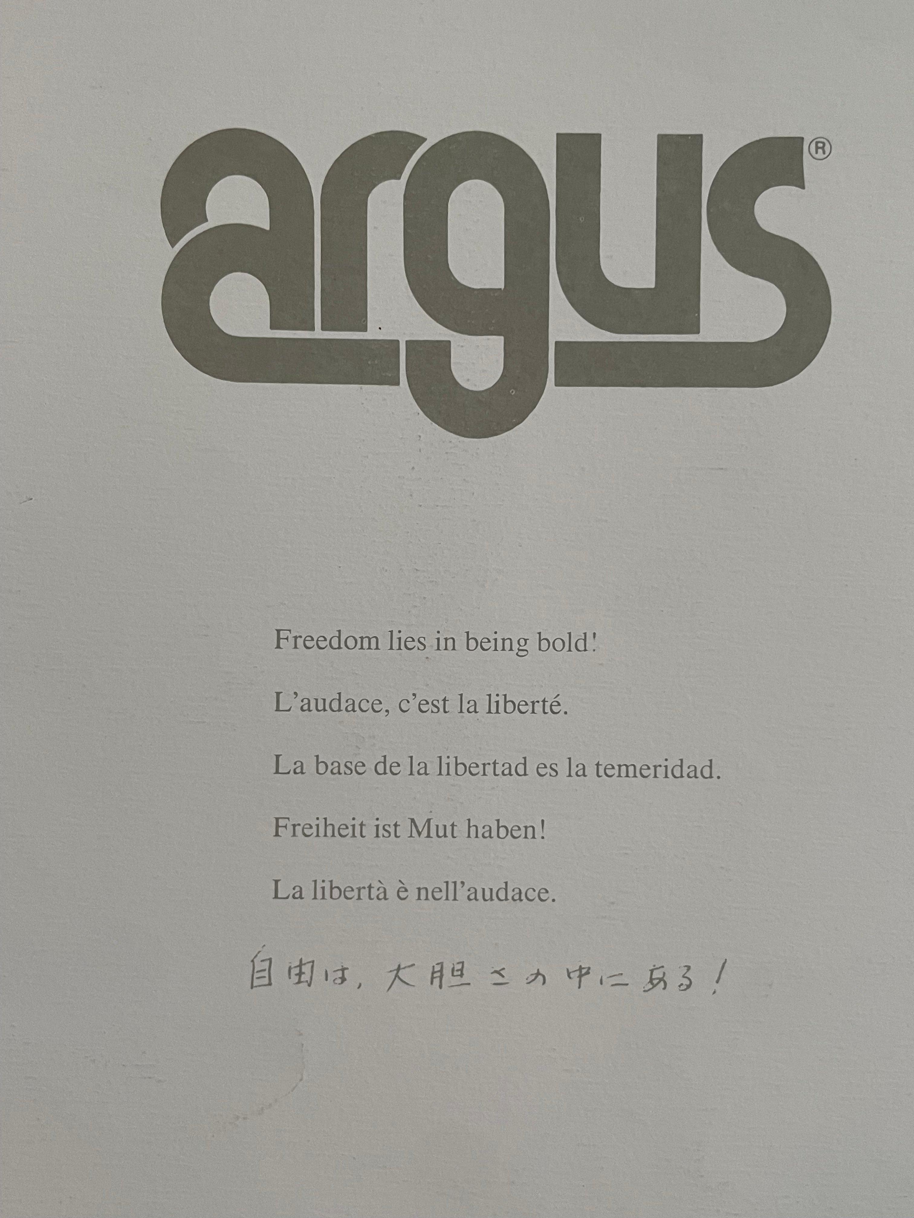 Freedom lies in being bold! Vintage Argus Communications Motivational Poster | Happiest Kid Finds