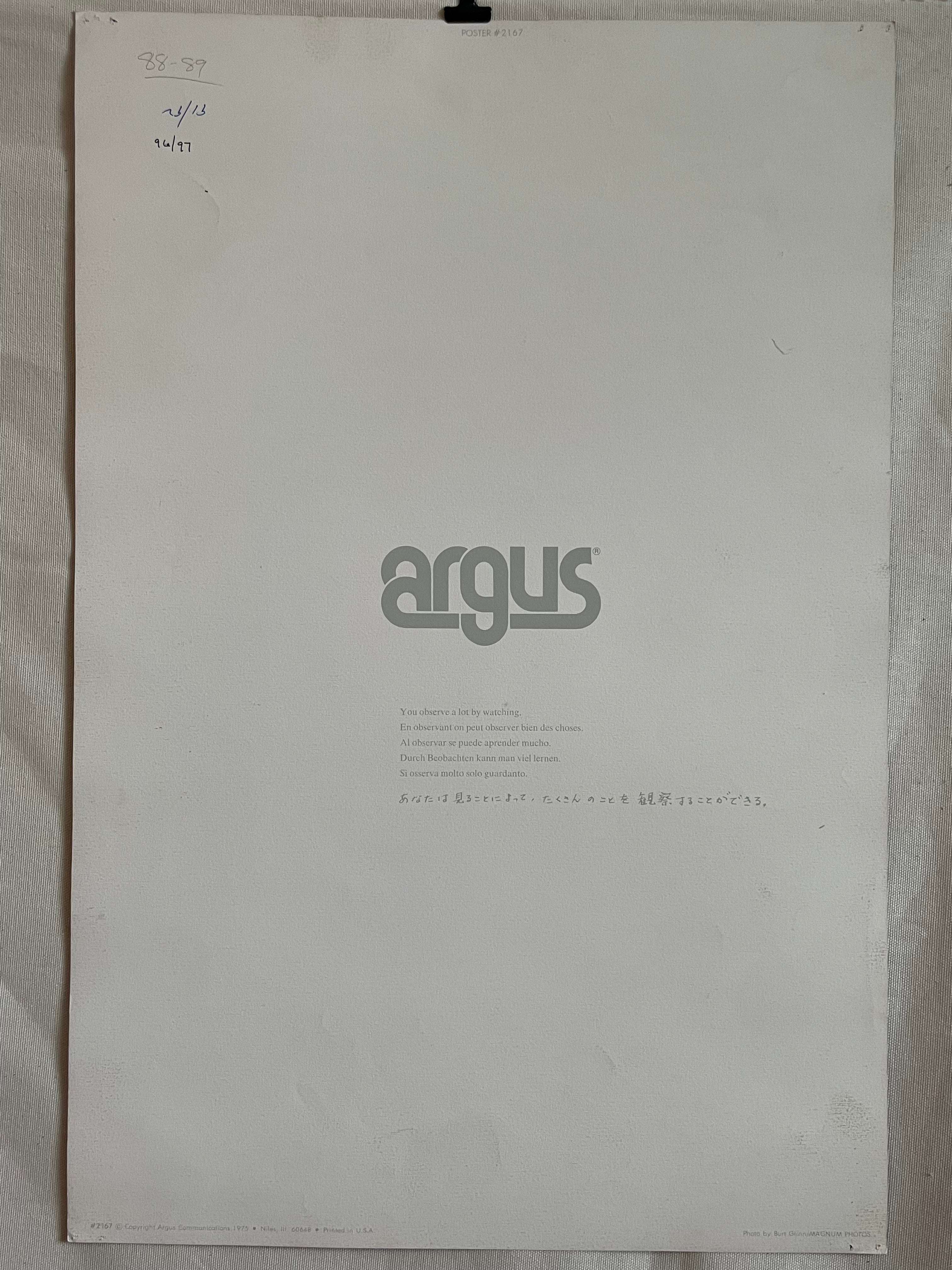 You observe a lot by watching., vintage Argus Communications Poster | Happiest Kid Finds
