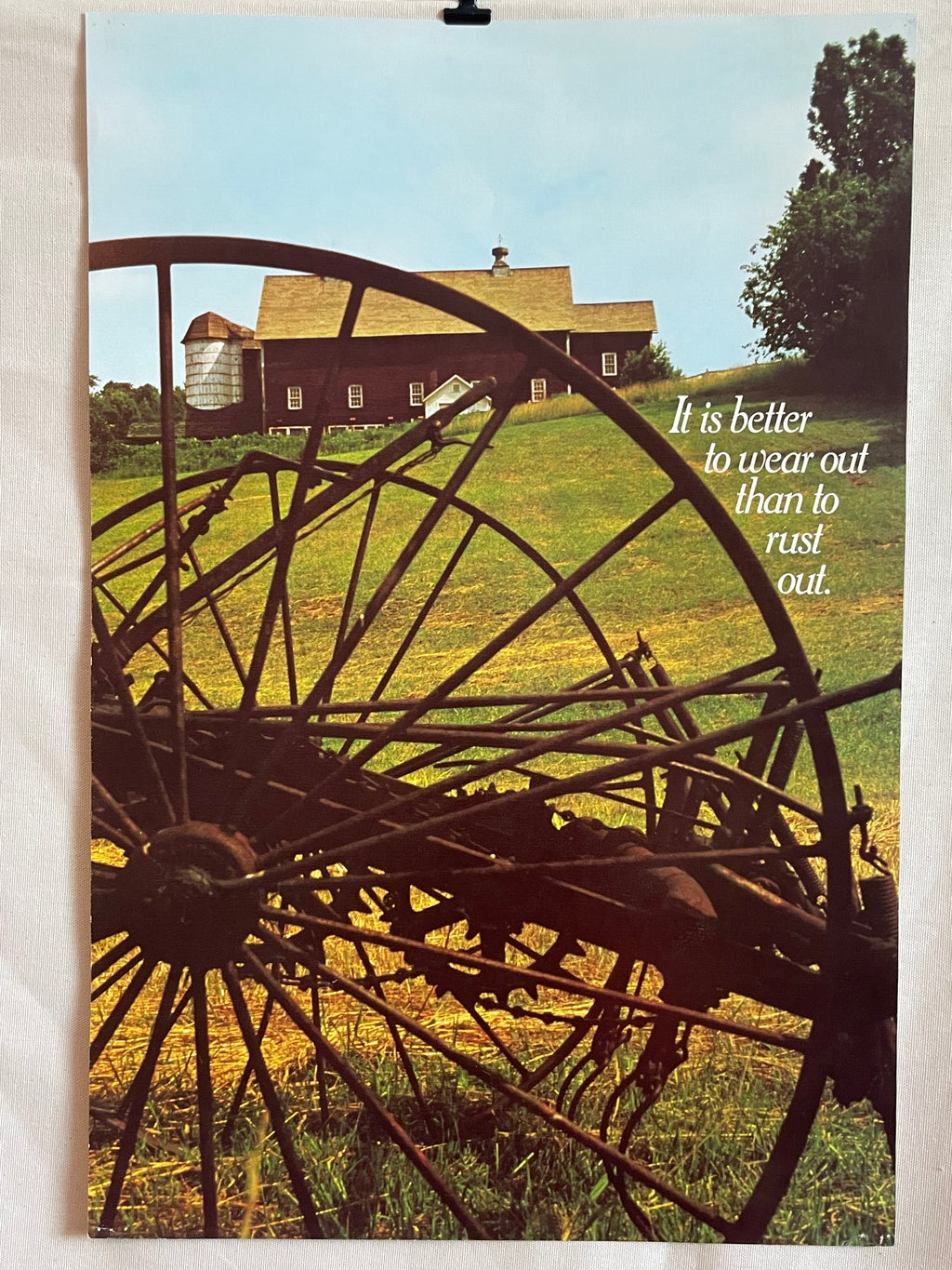 It is better to wear out than rust out., vintage Argus Communications Poster | Happiest Kid Finds
