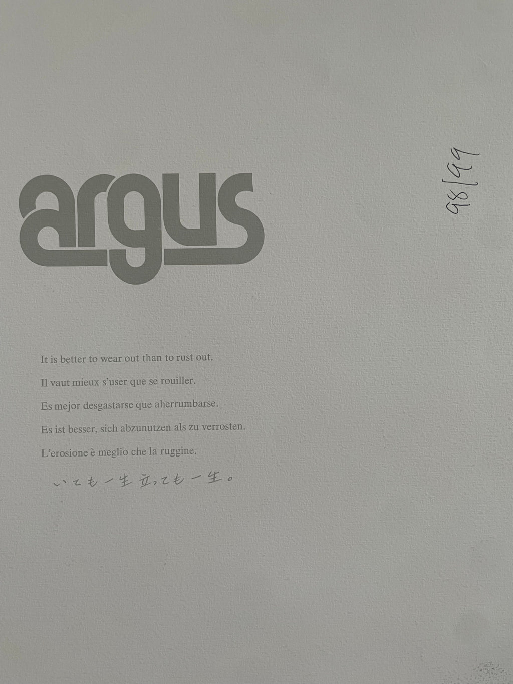 It is better to wear out than rust out., vintage Argus Communications Poster | Happiest Kid Finds