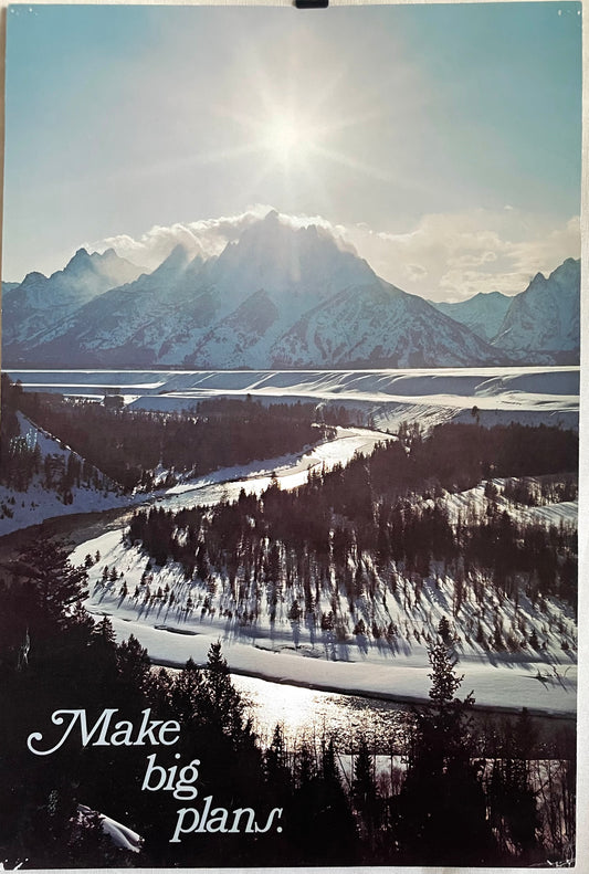 Make big plans. Vintage Argus Communications Motivational Poster 1976 | Happiest Kid Finds
