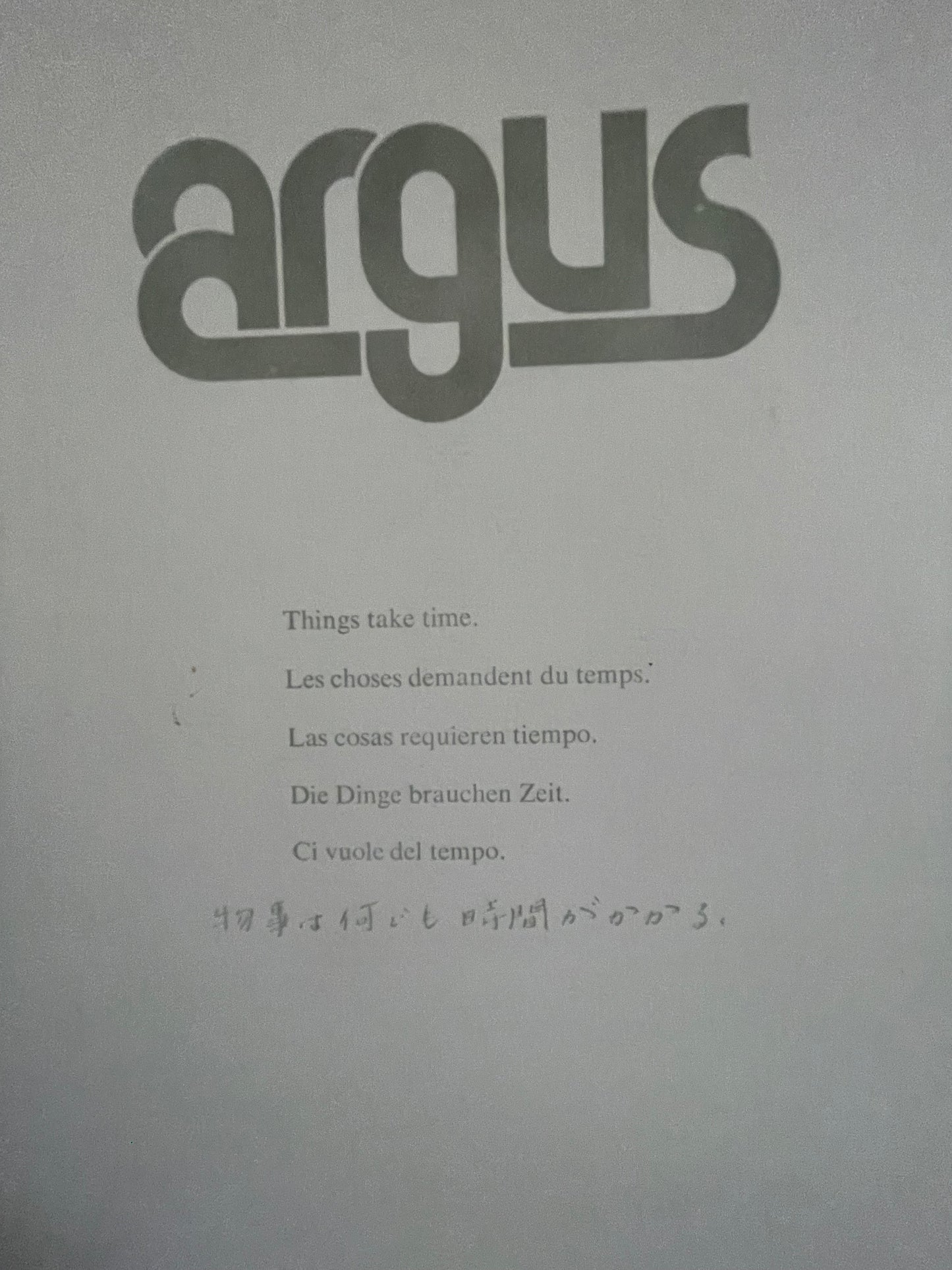 Things take time. Vintage Argus Communications Motivational Poster | Happiest Kid Finds