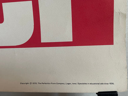 Cuber, The Perfection Form Company vintage literary poster 1970 | Happiest Kid Finds