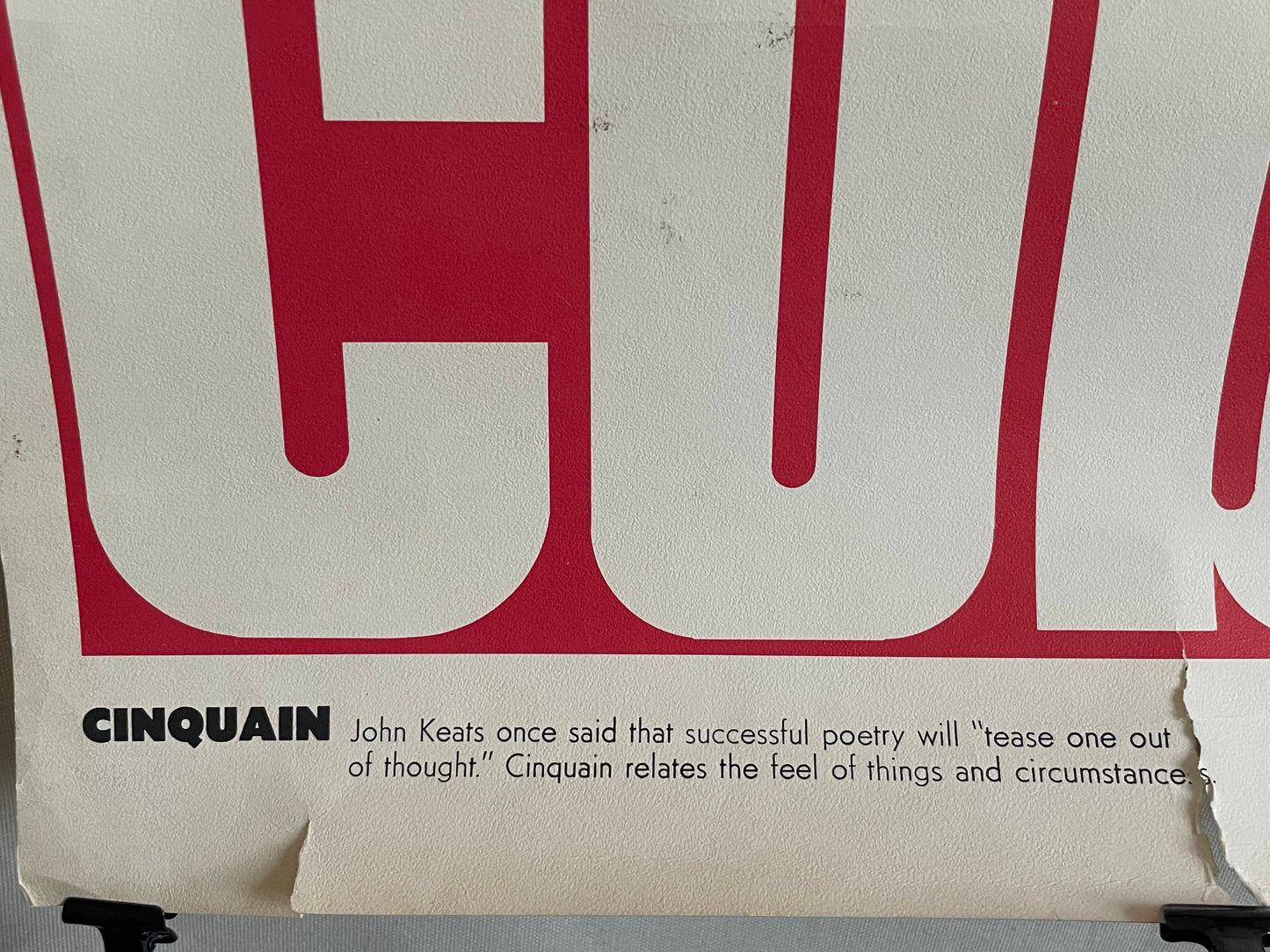 Cuber, The Perfection Form Company vintage literary poster 1970 | Happiest Kid Finds