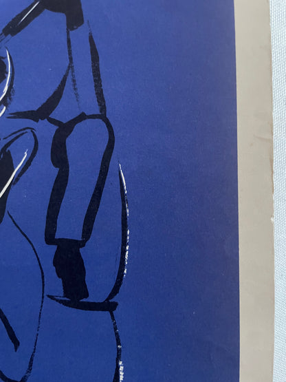 rare vintage Bluesville U.S.A. New Orleans Louisiana  travel poster 1966 | Happiest Kid Finds
