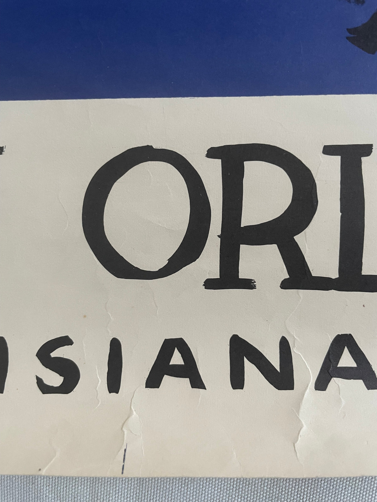rare vintage Bluesville U.S.A. New Orleans Louisiana  travel poster 1966 | Happiest Kid Finds