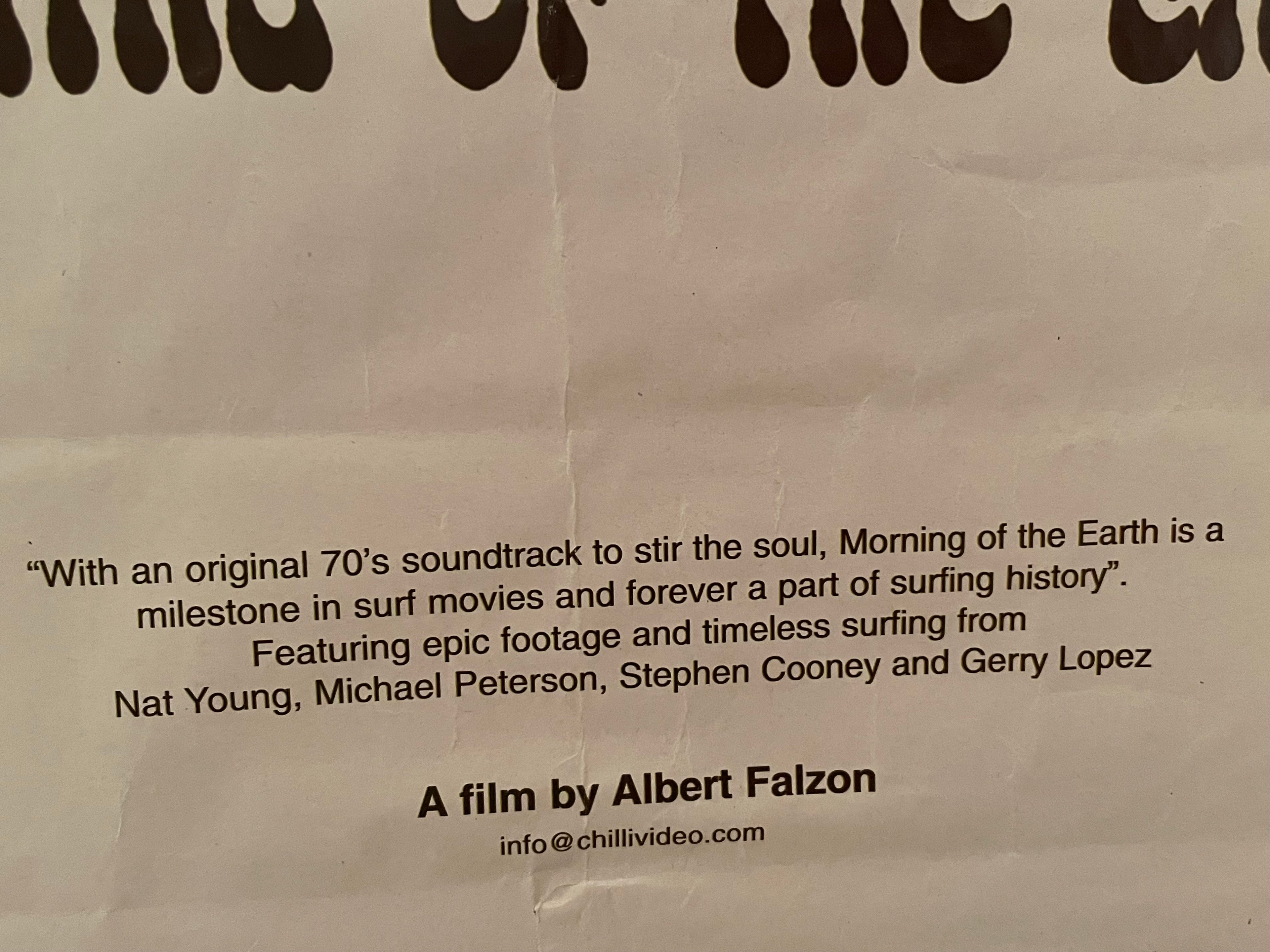 Morning of the Earth, vintage film poster for the remastered and re-released 1972 classic, 1998 - HAPPIEST KID FINDS - Museum-quality antique and vintage posters, original art, preservation and restoration