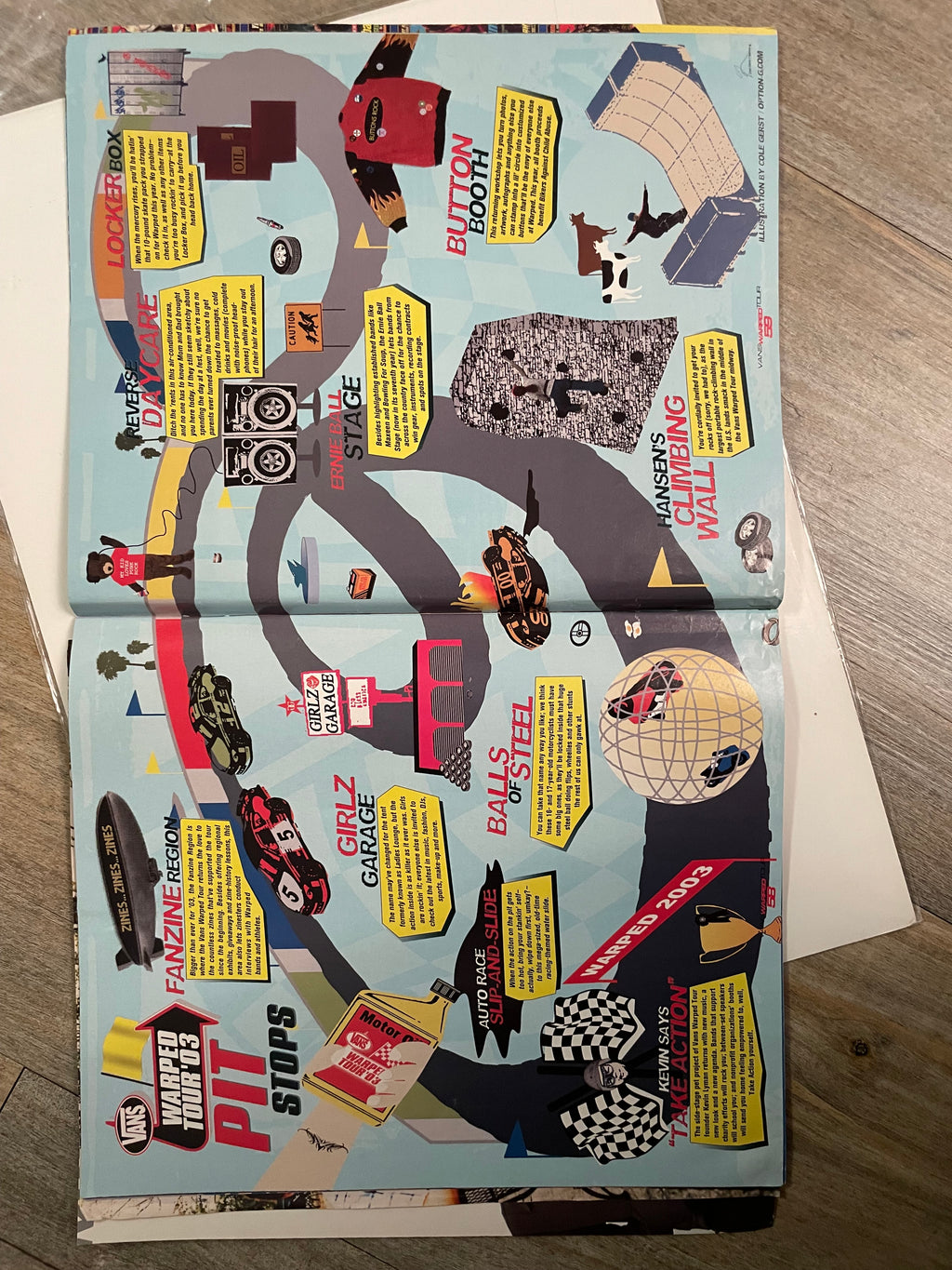 The Vans Warped Tour 2003 - Crash & Burn, event program - HAPPIEST KID FINDS - Museum-quality antique and vintage posters, original art, preservation and restoration