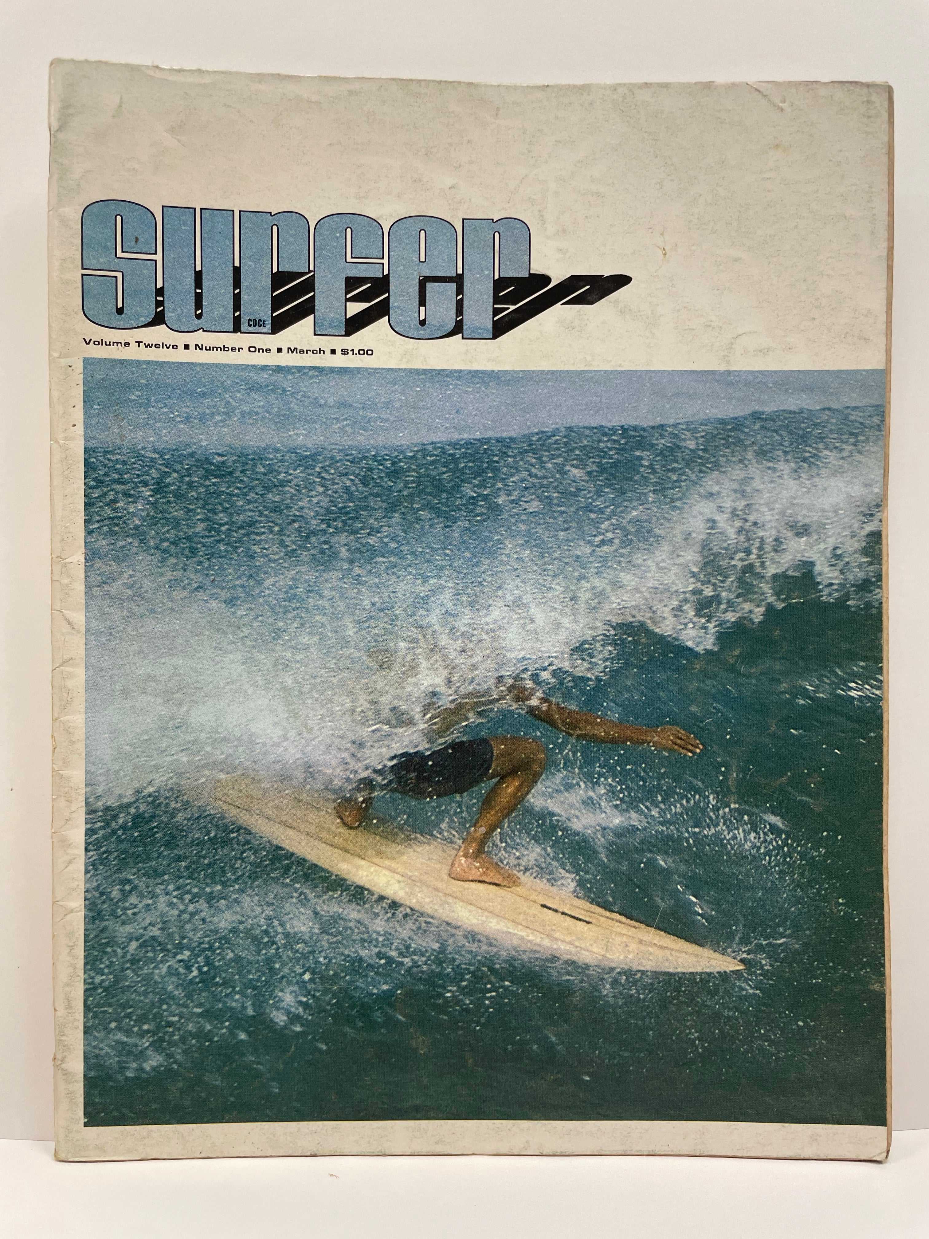(back issue) vintage Surfer Magazine; Volume 12, No. 1, March 1970 - HAPPIEST KID FINDS - Museum-quality antique and vintage posters, original art, preservation and restoration