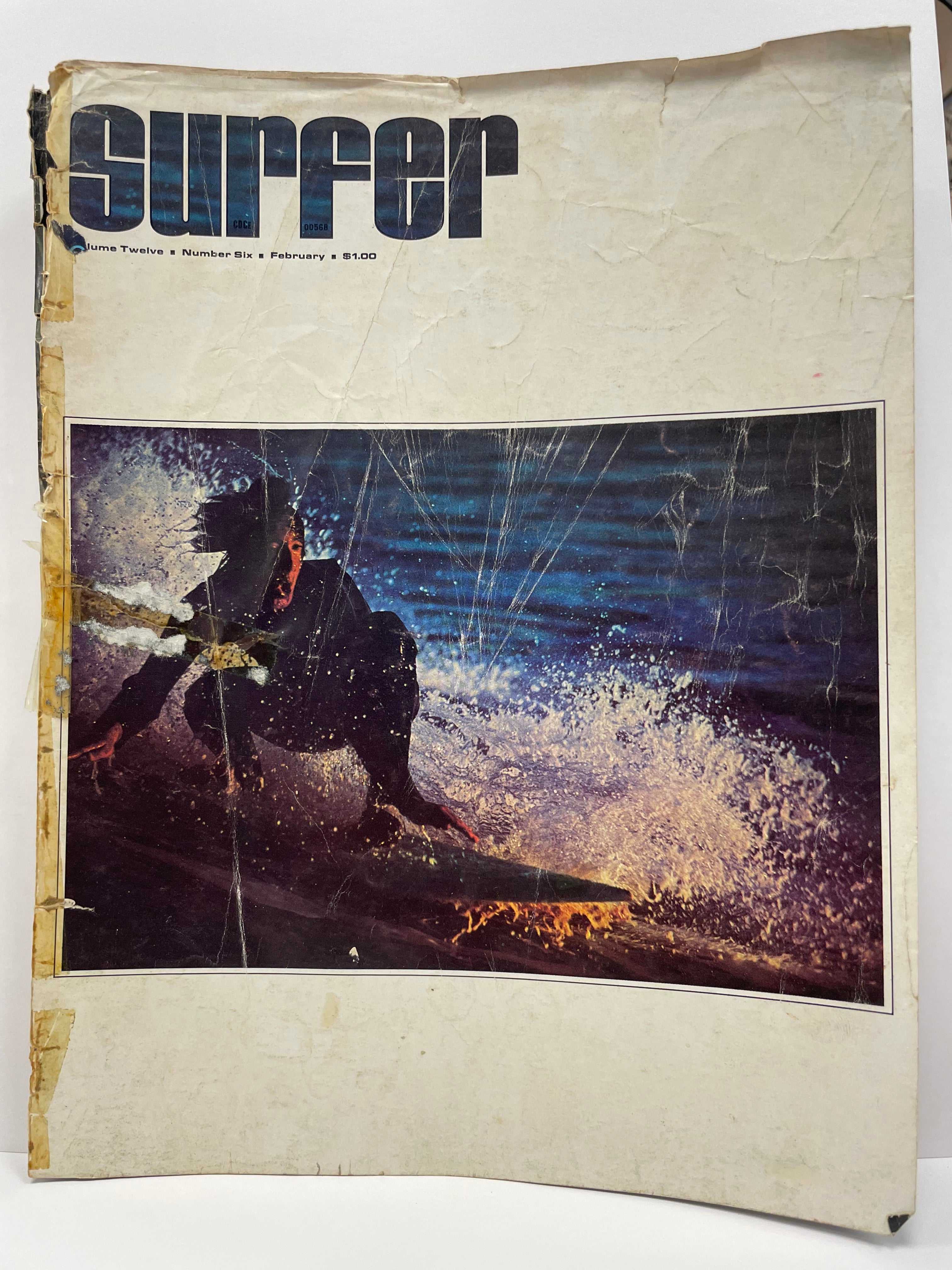 (back issue) vintage Surfer Magazine; Volume 12, No. 6, February 1972 - HAPPIEST KID FINDS - Museum-quality antique and vintage posters, original art, preservation and restoration