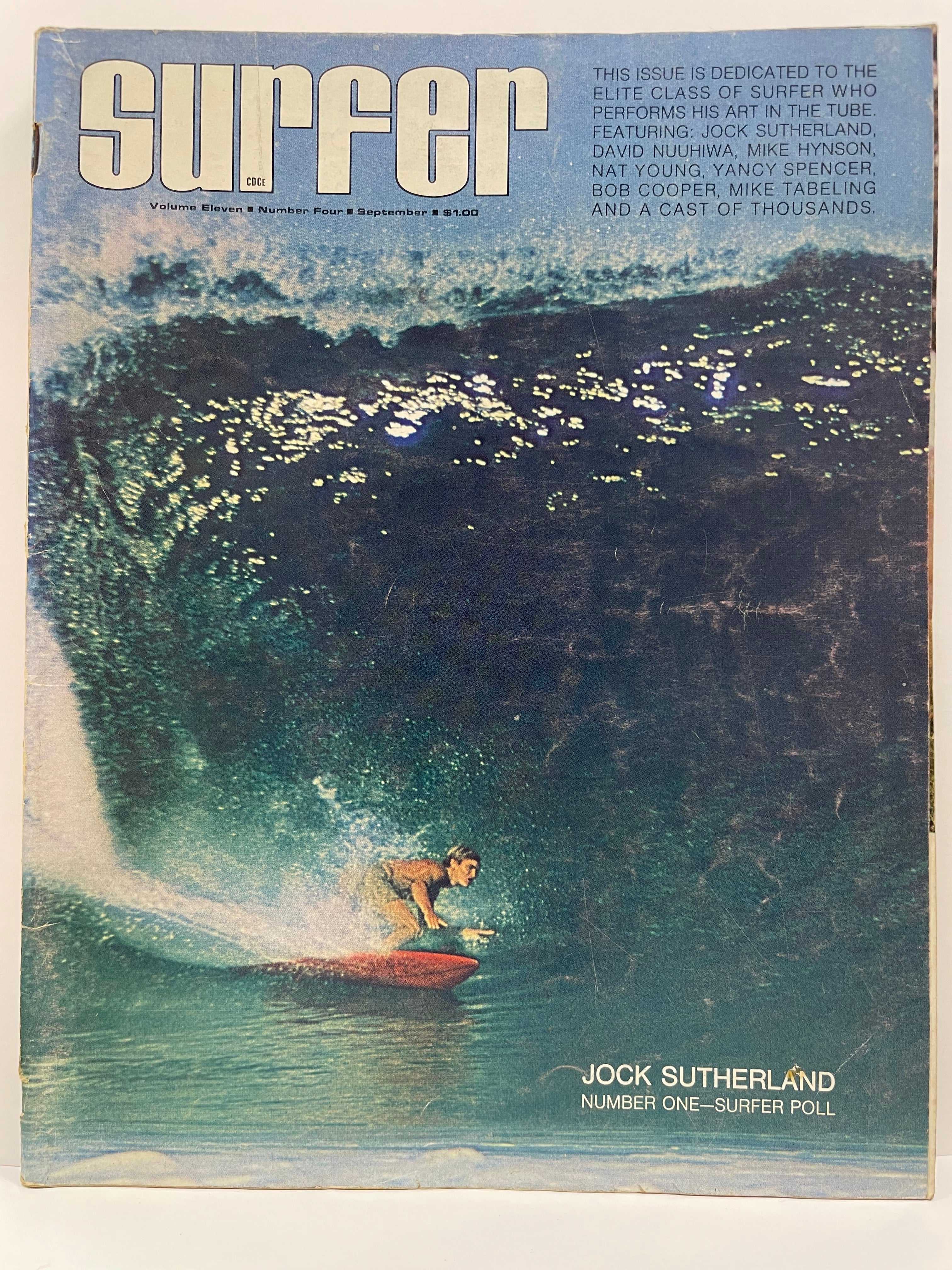 (back issue) vintage Surfer Magazine; Volume 11, No. 4, September 1970 - HAPPIEST KID FINDS - Museum-quality antique and vintage posters, original art, preservation and restoration