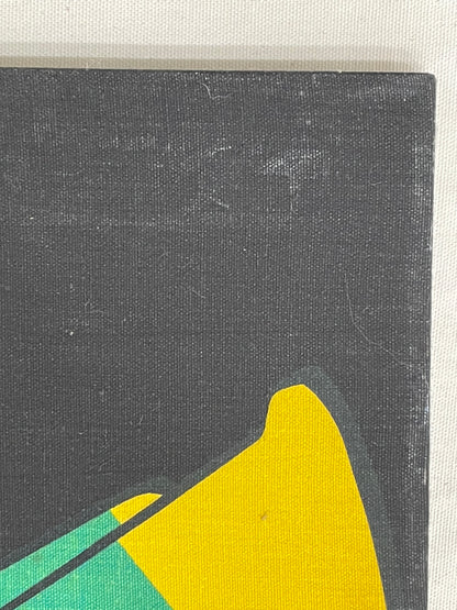 vintage Mid-Century Modern SCUDA Toucan art on fabric 1970s | Happiest Kid Finds art restoration vintage poster art gallery