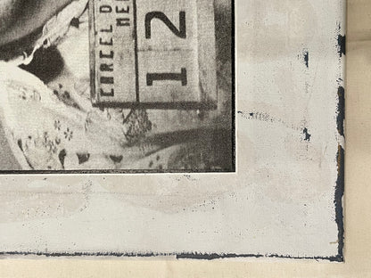 original mixed-media art, SUPREME Pablo Escobar mugshot c.2000 | Happiest Kid Finds art restoration vintage poster art gallery