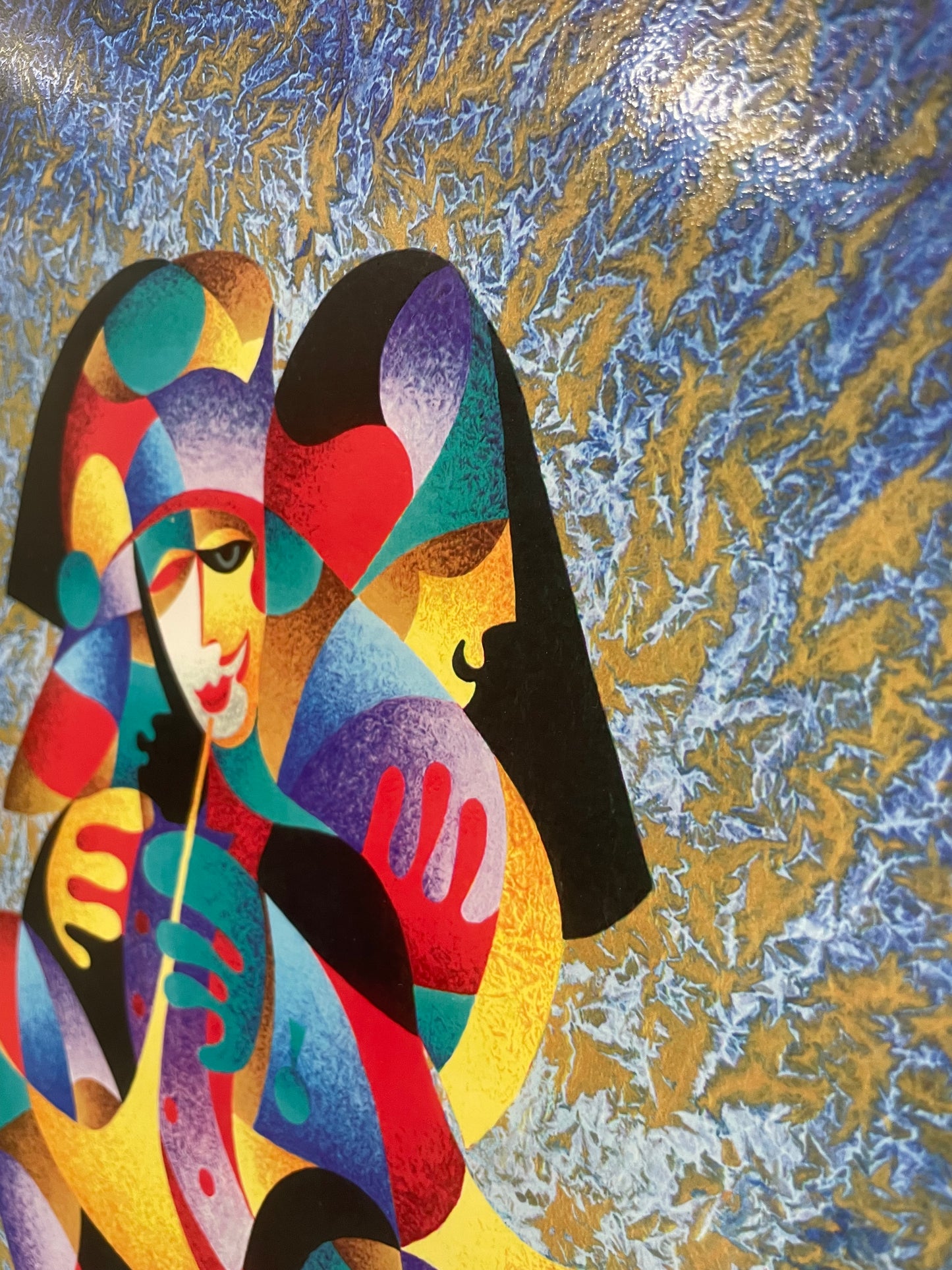 Anatole Krasnyansky, Play That Horn ll, original seriolithograph, 2014