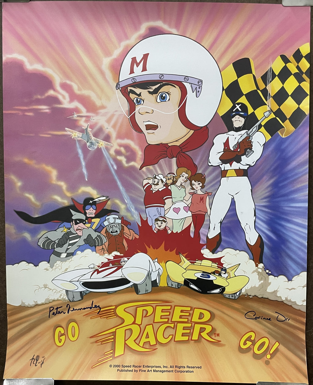 Speed Racer Go!, original signed lithograph, 2000 - HAPPIEST KID FINDS - Museum-quality antique and vintage posters, original art, preservation and restoration