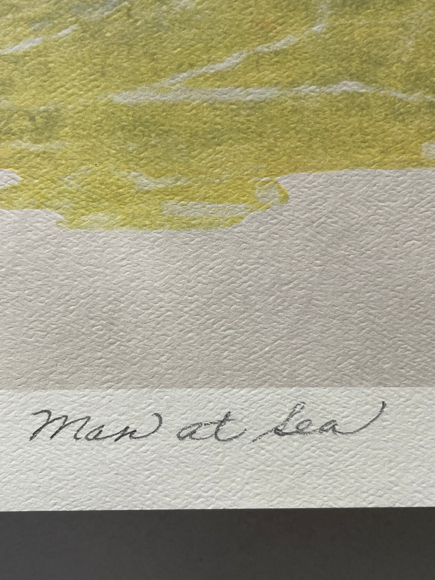 (#1033 / 2500) Man At Sea, limited edition offset lithograph, 1996