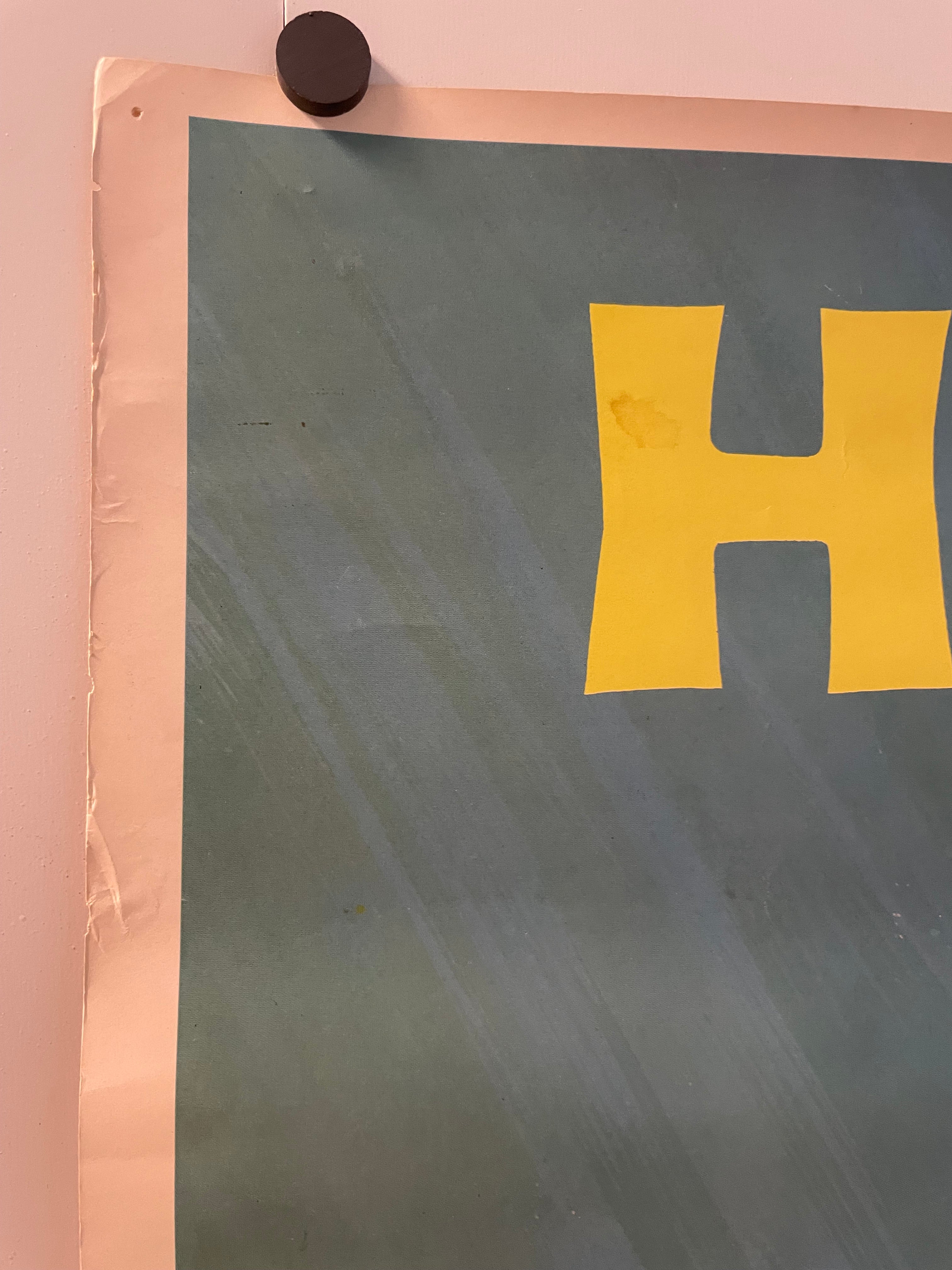 Hawaii, vintage surfing travel poster, c.1958 - HAPPIEST KID FINDS - Museum-quality antique and vintage posters, original art, preservation and restoration