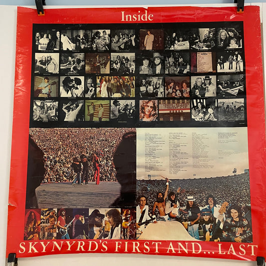 Lynyrd Skynyrd - Skynyrd's First and...Last, vintage album promo poster, 1978