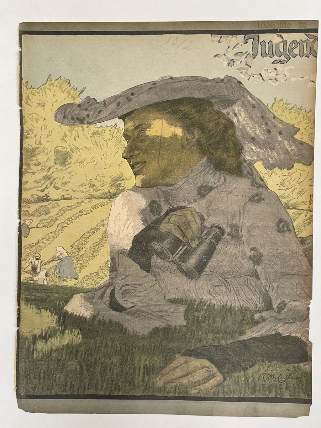 JUGEND, antique publication cover, c.1905 - HAPPIEST KID FINDS - Museum-quality antique and vintage posters, original art, preservation and restoration