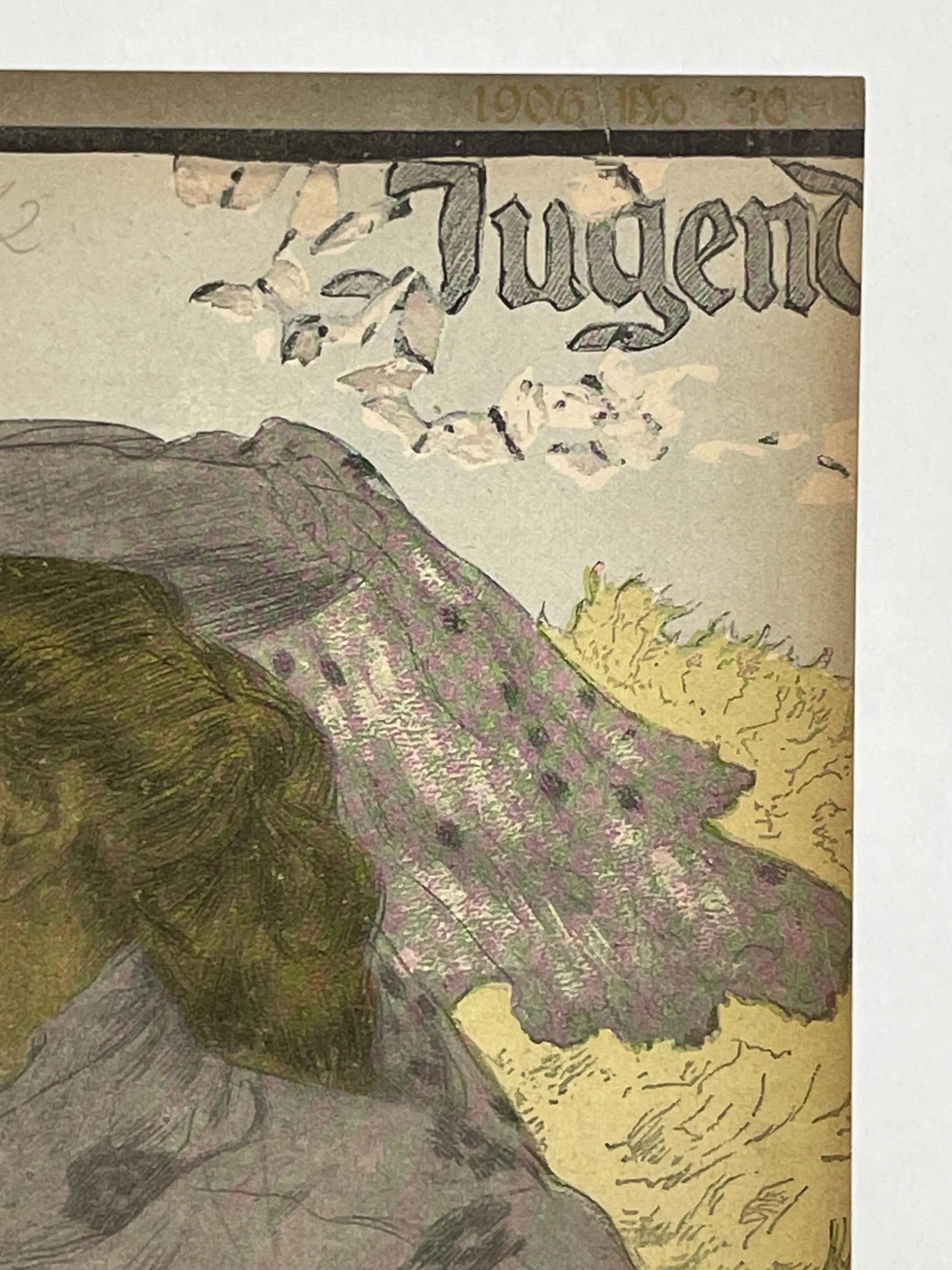 JUGEND, antique publication cover, c.1905 - HAPPIEST KID FINDS - Museum-quality antique and vintage posters, original art, preservation and restoration
