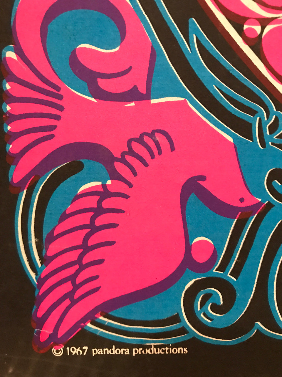 Love Is Love, Vintage blacklight poster, 1967 - HAPPIEST KID FINDS - Museum-quality antique and vintage posters, original art, preservation and restoration