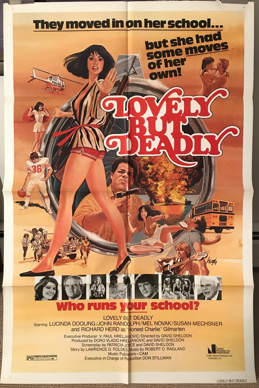 Lovely But Deadly, vintage martial arts film poster, 1982 - HAPPIEST KID FINDS - Museum-quality antique and vintage posters, original art, preservation and restoration