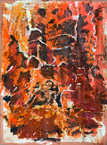 EF FR TC- Fire - Embers, original painting, 2025 - HAPPIEST KID FINDS - Museum-quality antique and vintage posters, original art, preservation and restoration