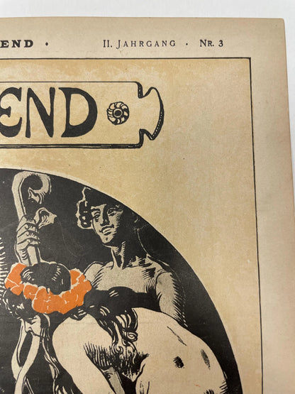 Nr.3  JUGEND, antique publication cover, January 16, 1897 - HAPPIEST KID FINDS - Museum-quality antique and vintage posters, original art, preservation and restoration