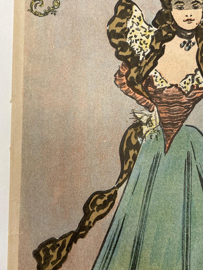 Nr.51  JUGEND, antique page from publication, December 19, 1896 - HAPPIEST KID FINDS - Museum-quality antique and vintage posters, original art, preservation and restoration