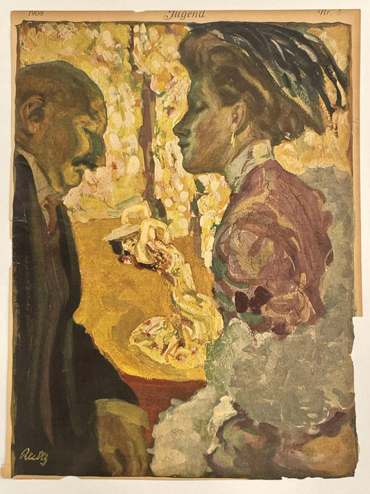 Nr.5   JUGEND, antique publication cover, 1908
