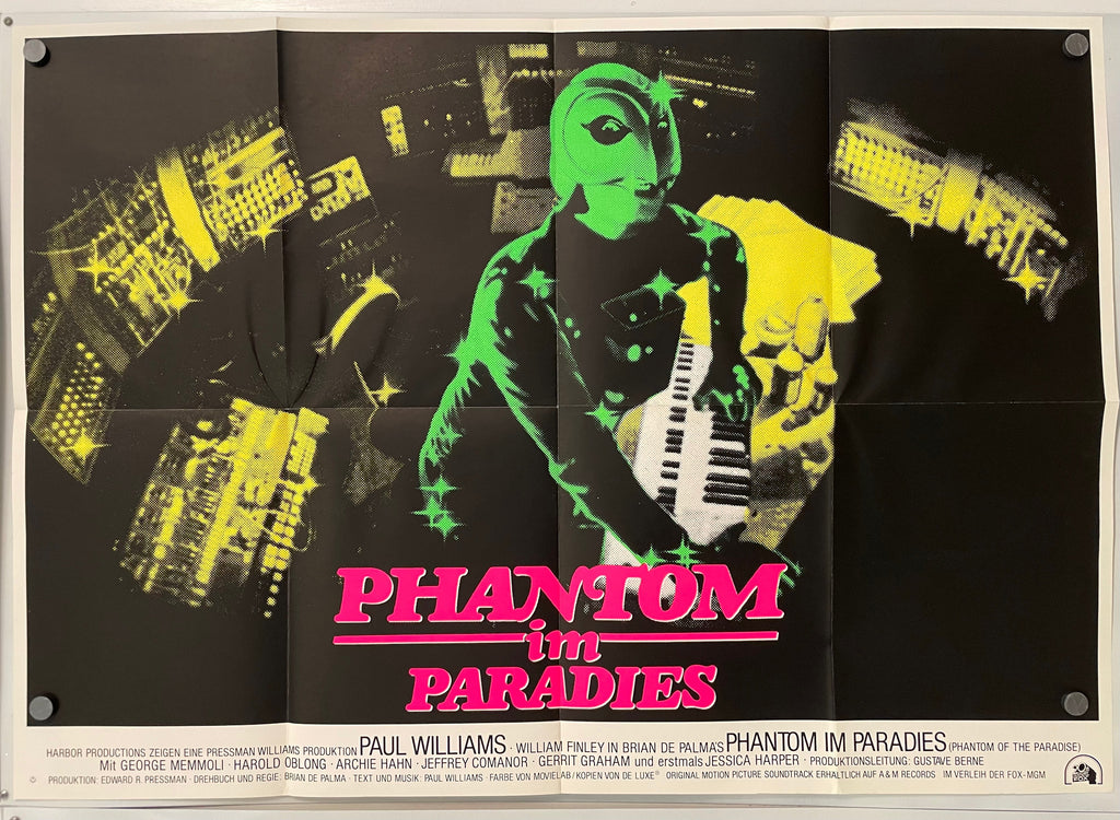 Phantom of Paradise Brian De Palma Vintage German Poster 1975 | Happiest Kid Finds Happiest Kid Finds