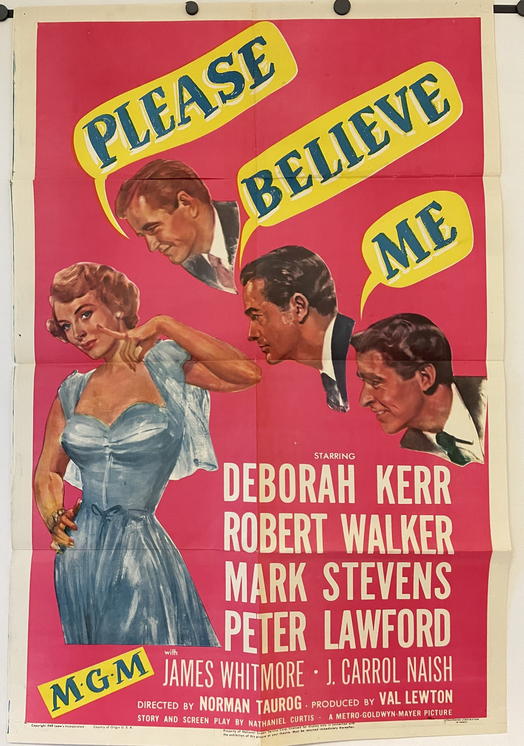 Please Believe Me Vintage Film Poster 1949 | Happiest Kid Finds Happiest Kid Finds
