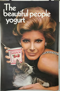 The Beautiful People Yogurt - Dannon Yogurt, dress by Michael Dayan for Tapemeasure, vintage poster, c.1970 - HAPPIEST KID FINDS - Museum-quality antique and vintage posters, original art, preservation and restoration