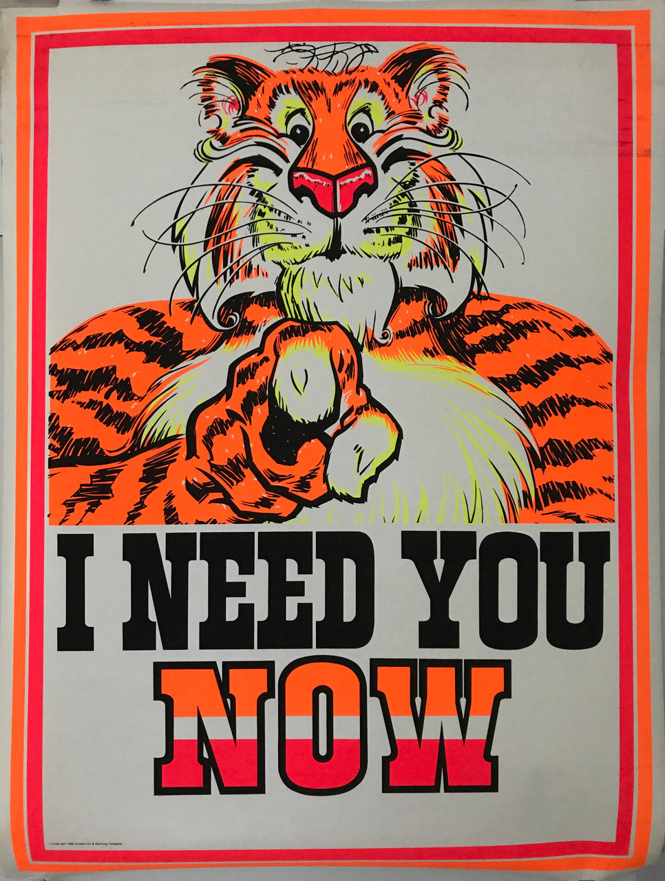 I Need You Now, Esso Gas by Humble Oil and Refining Company out of Humble, Texas, 1968 - HAPPIEST KID FINDS - Museum-quality antique and vintage posters, original art, preservation and restoration