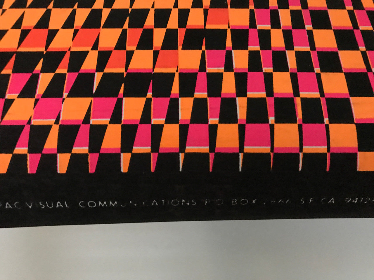 Energy, Geometric, vintage Op Art psychedelic poster by Nancy Parker, Wespac Communications, 1968 - HAPPIEST KID FINDS - Museum-quality antique and vintage posters, original art, preservation and restoration
